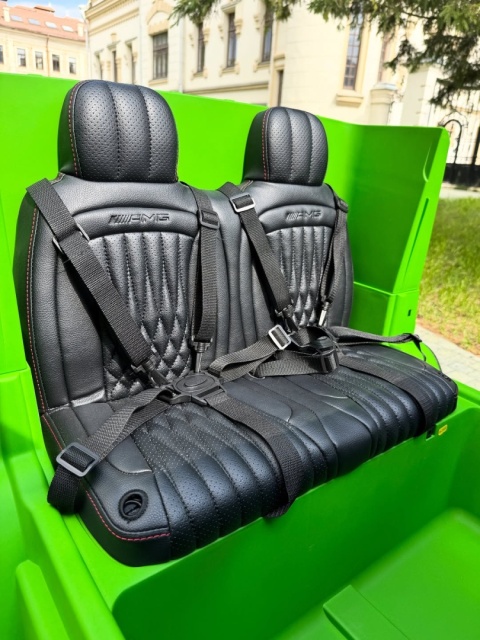 Auto na akumulator Mercedes Benz G63 AMG GIGANT XXL 4x200W 24V Zielony LAKIER MAT