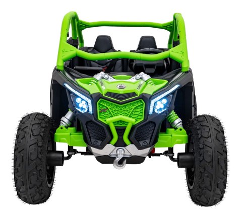 Buggy CAN-AM Maverick 3 PRO + Pompowane KOŁA auto na akumulator Zielony 2x320W 24V DK-CA001