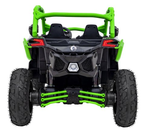 Buggy CAN-AM Maverick 3 PRO + Pompowane KOŁA auto na akumulator Zielony 2x320W 24V DK-CA001