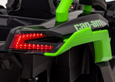 Buggy CAN-AM Maverick 3 PRO + Pompowane KOŁA auto na akumulator Zielony 2x320W 24V DK-CA001