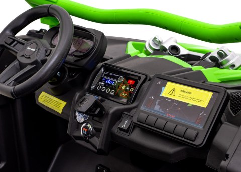 Buggy CAN-AM Maverick 3 PRO + Pompowane KOŁA auto na akumulator Zielony 2x320W 24V DK-CA001