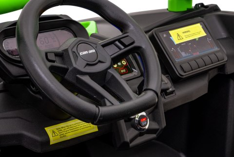 Buggy CAN-AM Maverick 3 PRO + Pompowane KOŁA auto na akumulator Zielony 2x320W 24V DK-CA001