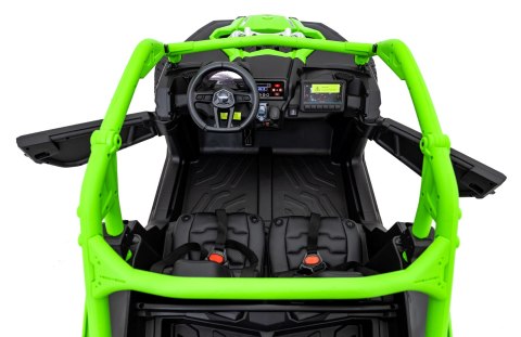 Buggy CAN-AM Maverick 3 PRO + Pompowane KOŁA auto na akumulator Zielony 2x320W 24V DK-CA001