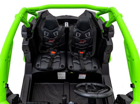 Buggy CAN-AM Maverick 3 PRO + Pompowane KOŁA auto na akumulator Zielony 2x320W 24V DK-CA001