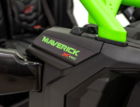Buggy CAN-AM Maverick 3 PRO + Pompowane KOŁA auto na akumulator Zielony 2x320W 24V DK-CA001