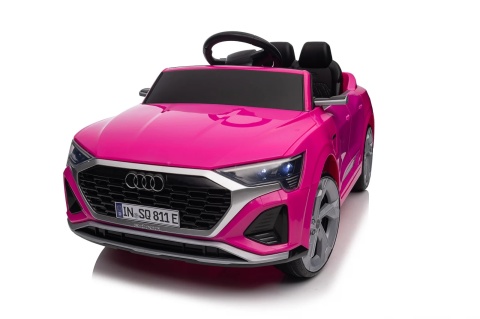 Auto na akumulator AUDI SQ8 Różowy + PILOT MP3 KOŁA EVA