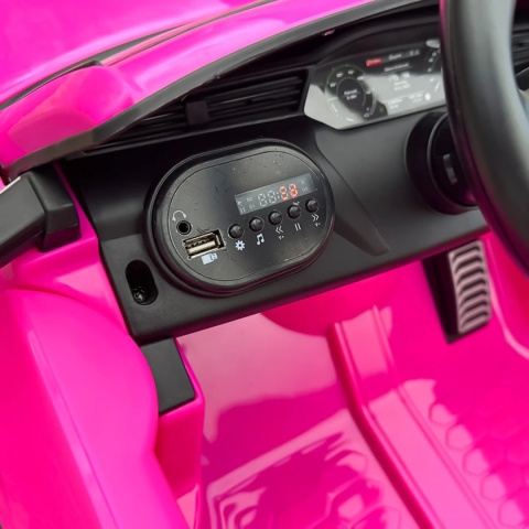 Auto na akumulator AUDI SQ8 Różowy + PILOT MP3 KOŁA EVA