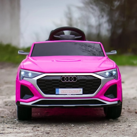 Auto na akumulator AUDI SQ8 Różowy + PILOT MP3 KOŁA EVA