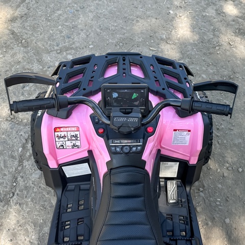 Duży Quad Can Am Outlander ATV 4x200W 24V7Ah Różowy - POWIĘKSZONY AKUMULATOR!