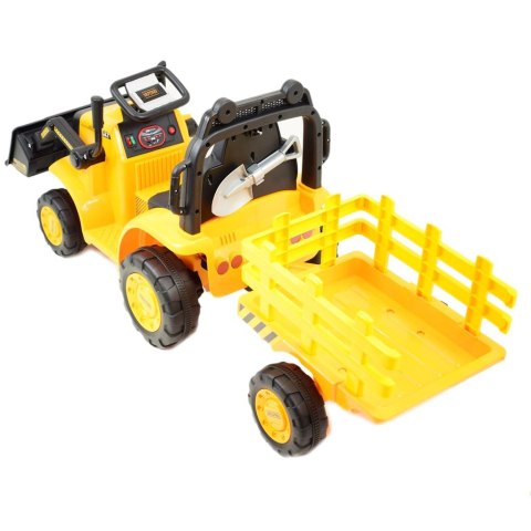 SUPER TRAKTOR Z ŁYŻKĄ YT - NA AKUMULATOR , PILOT, APLIKACJA/YT1066 Super traktor z przyczepą i łyżką,pilota, aplikacja/YT1066