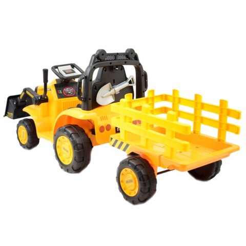 SUPER TRAKTOR Z ŁYŻKĄ YT - NA AKUMULATOR , PILOT, APLIKACJA/YT1066 Super traktor z przyczepą i łyżką,pilota, aplikacja/YT1066