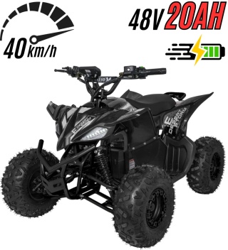 Wielki QUAD DESERT STORM XXL 48V20Ah dla dzieci 8+ Czarny