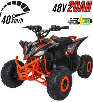 Wielki QUAD DESERT STORM XXL 48V20Ah dla dzieci 8+ Pomarańczowy