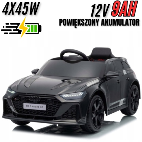 Auto na Akumulator Dla Dzieci Audi RS6 Avant GT 4x4 Czarny