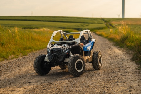 Auto na akumulator Buggy CAN-AM Maverick 3 PREMIUM DELUXE Niebiesko Czarny + POMPOWANE KOŁA + POWIĘKSZONY AKUMULATOR