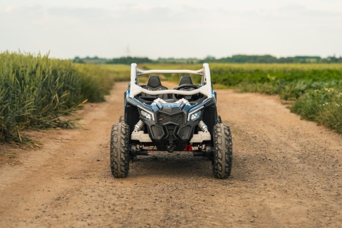 Auto na akumulator Buggy CAN-AM Maverick 3 PREMIUM DELUXE Niebiesko Czarny + POMPOWANE KOŁA + POWIĘKSZONY AKUMULATOR