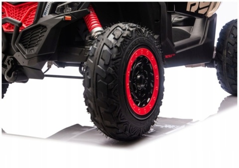 Pojazd Buggy CAN-AM Maverick DELUXE + POMPOWANE KOŁA 4x200W 2x24V10Ah Czarny / Khaki
