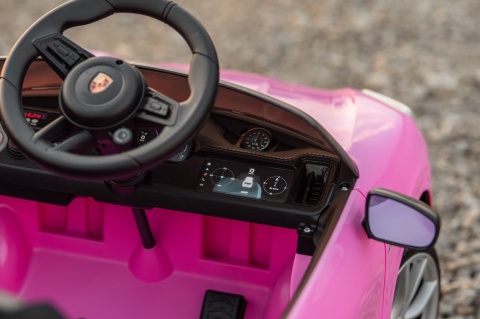 Auto na akumulator Porsche Cayenne 2x45W, 12V/9Ah - Samochód Dla Dzieci Różowy