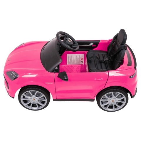 Auto na akumulator Porsche Cayenne 2x45W, 12V/9Ah - Samochód Dla Dzieci Różowy