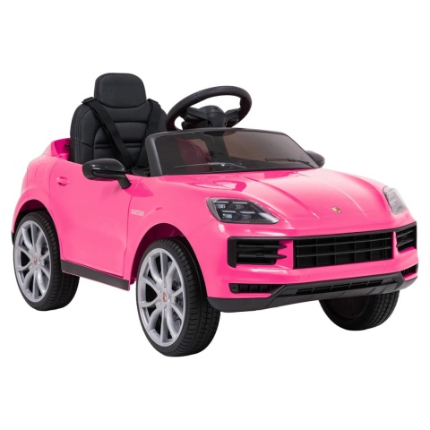 Auto na akumulator Porsche Cayenne 2x45W, 12V/9Ah - Samochód Dla Dzieci Różowy