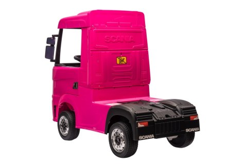 OUTLET Auto na akumulator TIR Ciężarówka Scania R-SERIE 500 4x4 Różowa
