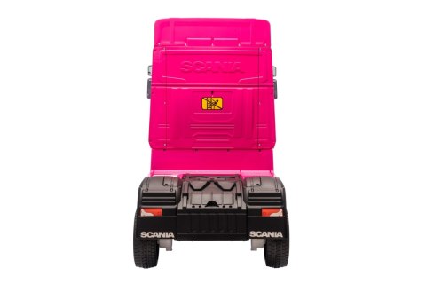 OUTLET Auto na akumulator TIR Ciężarówka Scania R-SERIE 500 4x4 Różowa