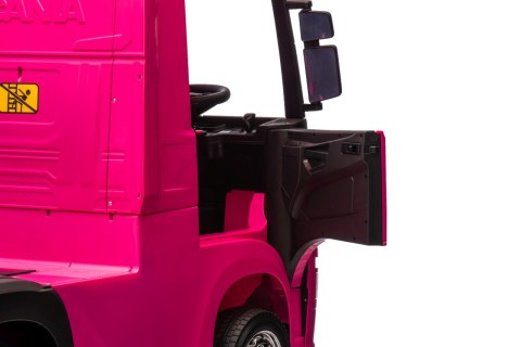 OUTLET Auto na akumulator TIR Ciężarówka Scania R-SERIE 500 4x4 Różowa