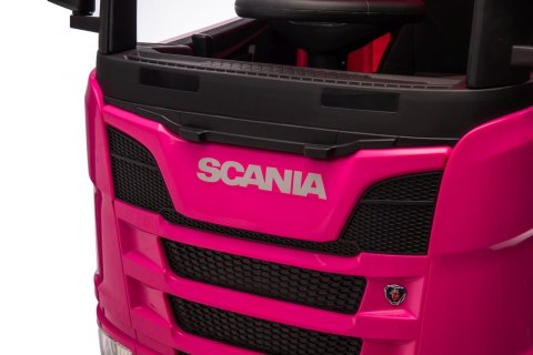 OUTLET Auto na akumulator TIR Ciężarówka Scania R-SERIE 500 4x4 Różowa