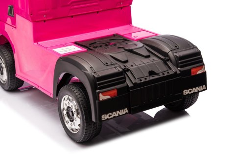 OUTLET Auto na akumulator TIR Ciężarówka Scania R-SERIE 500 4x4 Różowa