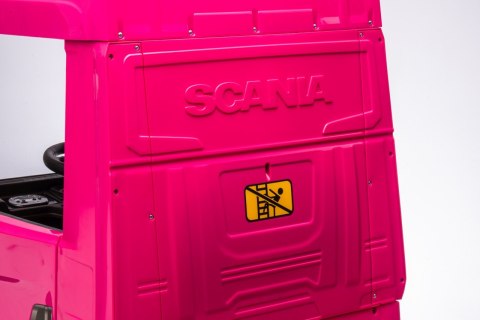 OUTLET Auto na akumulator TIR Ciężarówka Scania R-SERIE 500 4x4 Różowa