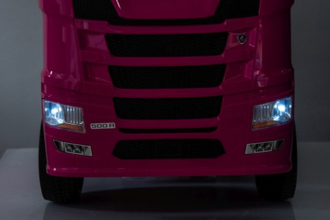OUTLET Auto na akumulator TIR Ciężarówka Scania R-SERIE 500 4x4 Różowa