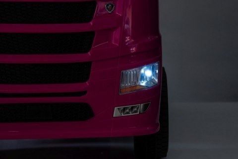 OUTLET Auto na akumulator TIR Ciężarówka Scania R-SERIE 500 4x4 Różowa
