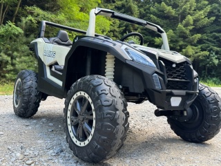 Autko na akumulator MEGA Buggy ATV Racing 4x4 SZARY 24V 21Ah