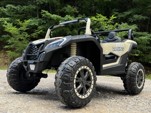 Autko na akumulator MEGA Buggy ATV Racing 4x4 SZARY 24V 14Ah