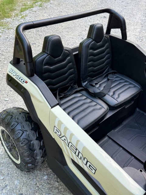 Autko na akumulator MEGA Buggy ATV Racing 4x4 SZARY 24V 14Ah