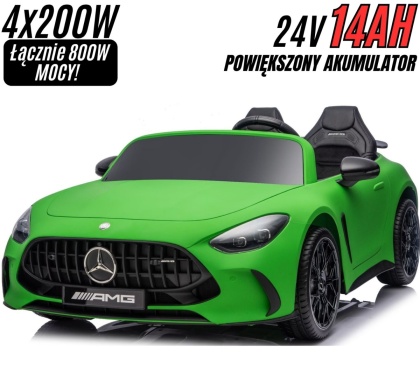 Auto Na Akumulator Mercedes GT63 AMG DK-GT63 24V Matowy Zielony