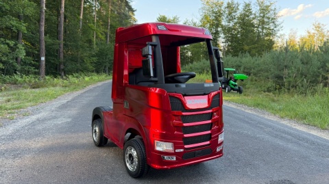 Auto na akumulator TIR Ciężarówka Scania R-SERIE 500 4x4 Czerwona LAKIEROWANA