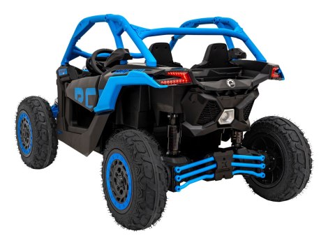 Buggy CAN-AM Maverick 3 PRO + Pompowane KOŁA auto na akumulator Niebieski 2x320W 24V DK-CA001 + PEŁNE STEROWANIE