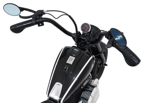 Duży Motor CHOPPER BMW R18 + silnik bezszczotkowy 24V 200W do 16km/h Czarny