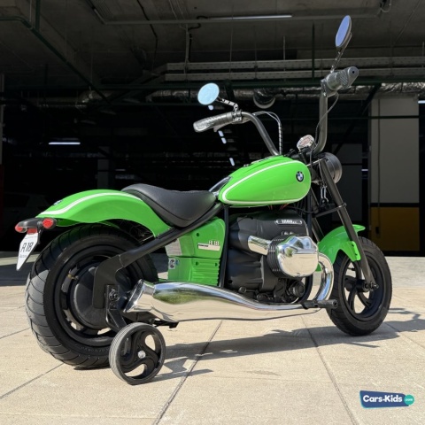 Duży Motor CHOPPER BMW R18 + silnik bezszczotkowy 24V 200W do 16km/h Zielony