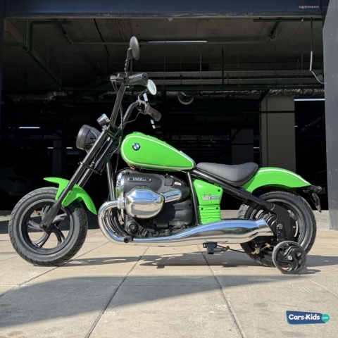 Duży Motor CHOPPER BMW R18 + silnik bezszczotkowy 24V 200W do 16km/h Zielony