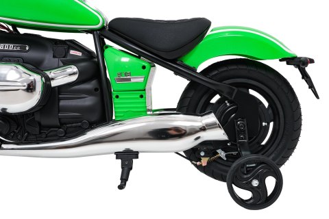 Duży Motor CHOPPER BMW R18 + silnik bezszczotkowy 24V 200W do 16km/h Zielony