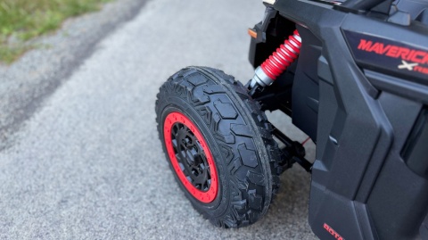 Pojazd Buggy CAN-AM Maverick DELUXE + POMPOWANE KOŁA 4x200W 2x24V10Ah Czarny / Khaki
