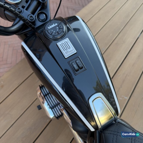 Duży Motor CHOPPER BMW R18 + silnik bezszczotkowy 24V 200W do 16km/h Czarny