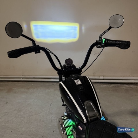 Duży Motor CHOPPER BMW R18 + silnik bezszczotkowy 24V 200W do 16km/h Czarny