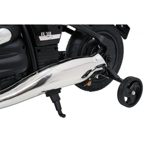 Duży Motor CHOPPER BMW R18 + silnik bezszczotkowy 24V 200W do 16km/h Czarny