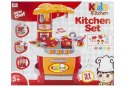 Kuchnia Kitchen Set 31el. Światło Dźwięk 2 Kolory