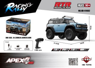 Auto R/C Terenowe RTR APEX 4 1:16 Niebieskie