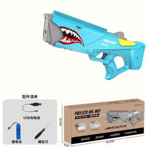 Pistolet na Wodę SHARK Niebieski