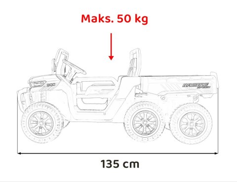 Pojazd Farmer Truck Speed 900 Biały SERIA 24V